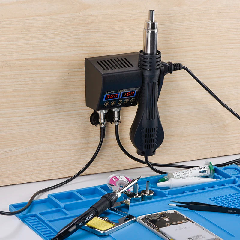 8898 Soldering Station 2 in 1 Digital Display Hot Air Gun Solder Iron Welding Rework For Cell-Phone BGA SMD PCB IC Repair Tools