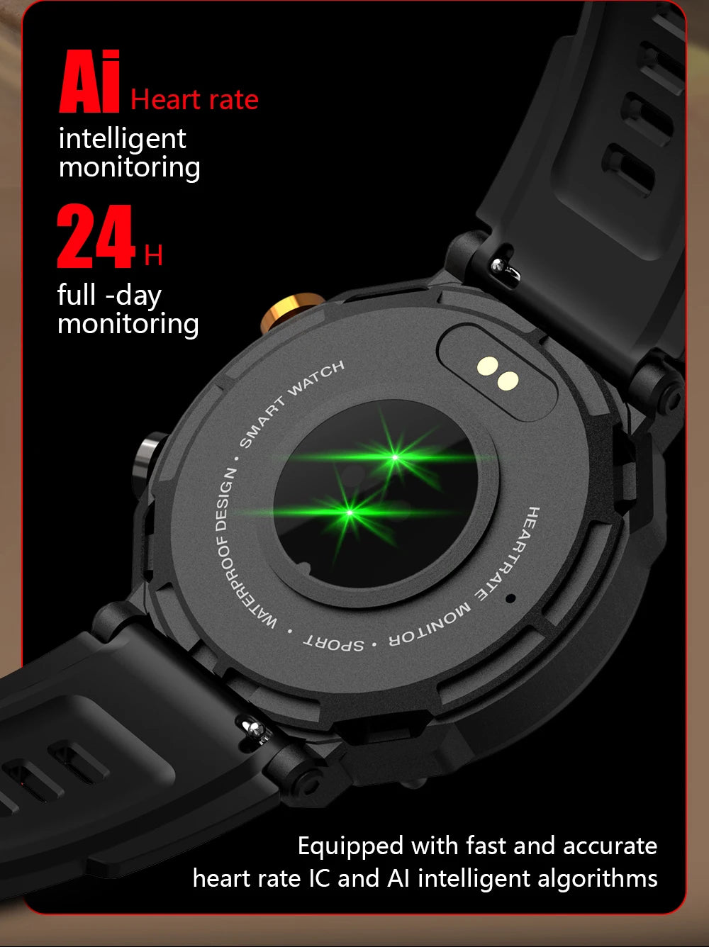 Smart Watch 1.39" Fitness Trackers With Sleep Monitor,1ATM Deep Waterproof,Long battery life,for iPhone and Android
