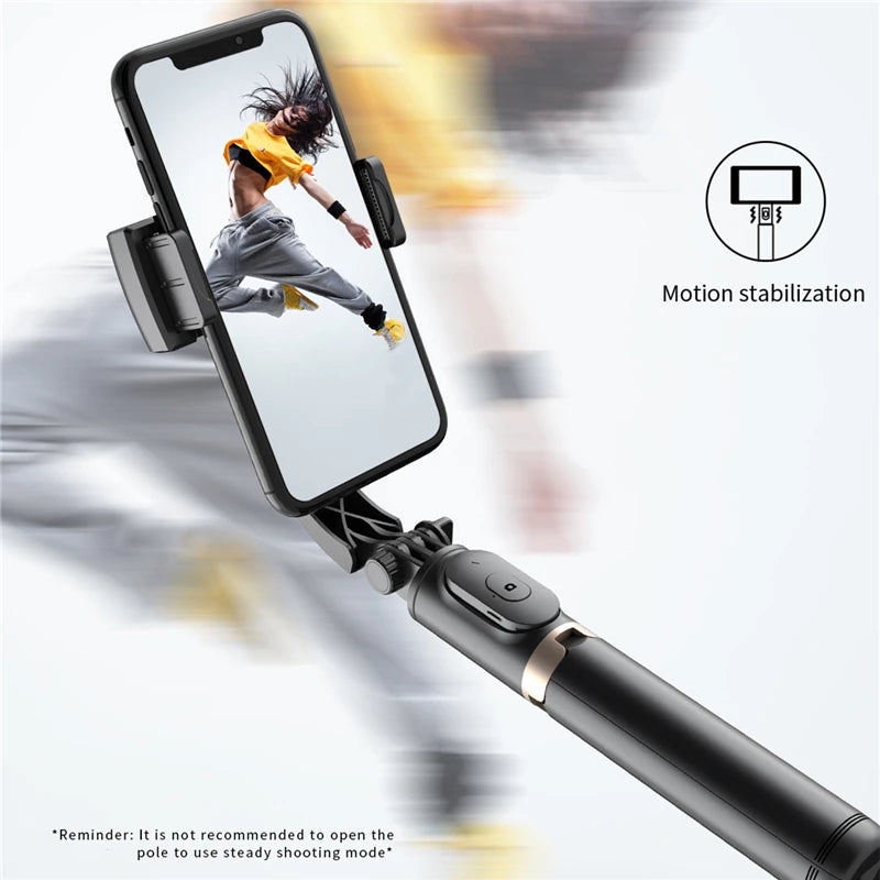 Stabilizer Mobile Phone Video Stabilizer Bluetooth Selfie Stick Tripod for Smartphone Live Vertical Shooting Bracket