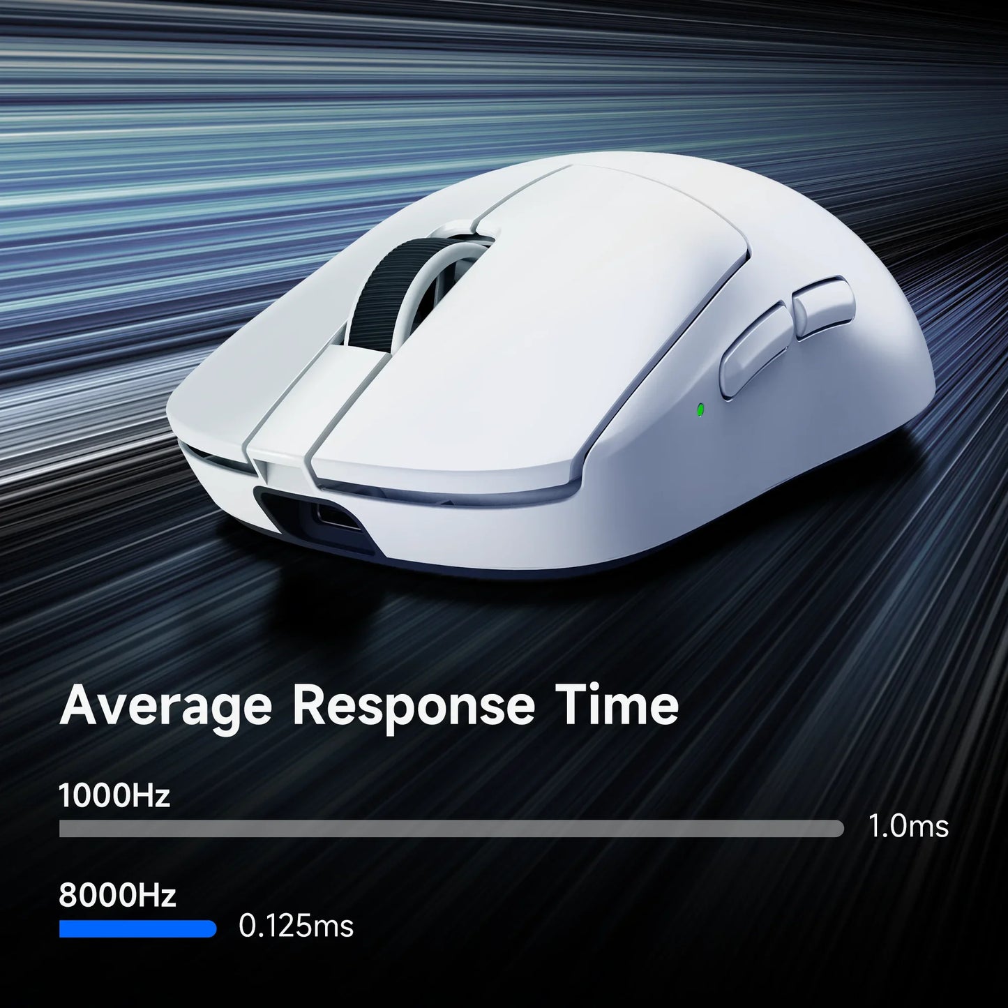 A7 V2 Lightweight Wireless Gaming Mouse Dual8000Hz Polling Rate PAW3950TI Imported Super Glide Glass Coating Office Mouse