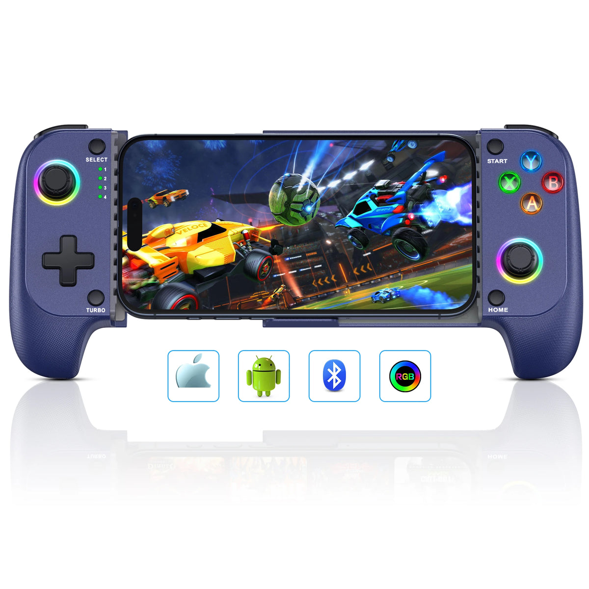 MC102 Telescopic Mobile Phone Gamepad For Apple IOS Android COD Wireless Bluetooth Phone Game Controller Joystick