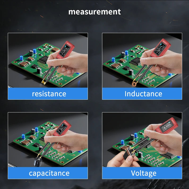 ZTMD2 100K Smart LCR Tweezers Bridge Tester SMD Resistance Capacitance Inductance Digital Electronic Measuring Tool