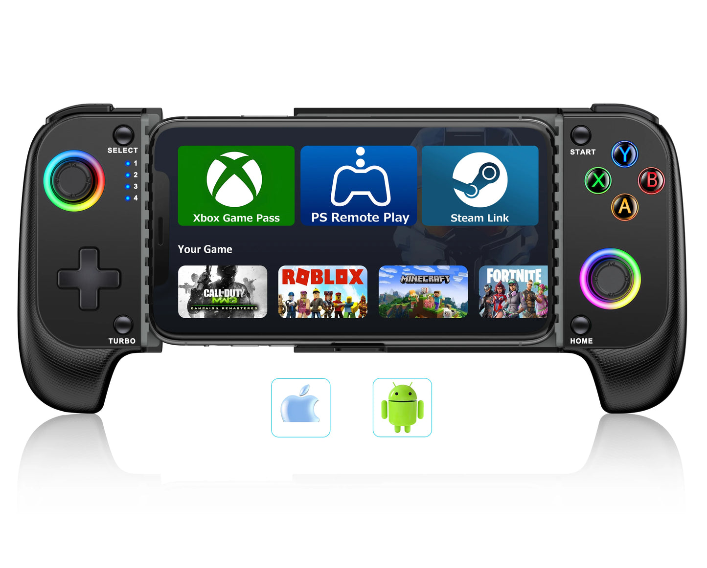 MC100 Gamepad Telescopic for Apple IOS Android PUBG COD Stretch Wireless Bluetooth Phone Game Controller Joystick