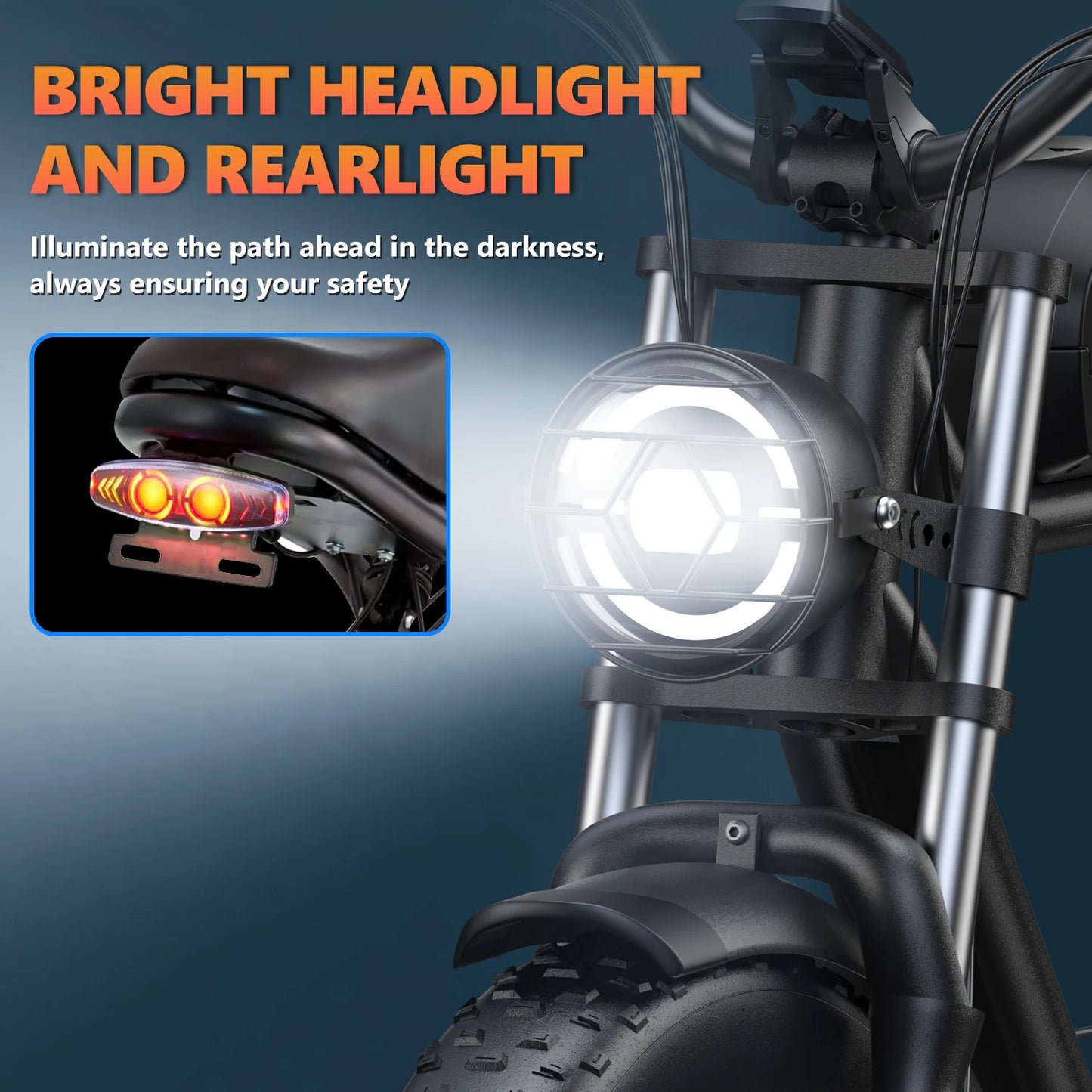 K7 Adult Electric Bicycle 1500w 48V 23ah Mountain Electric Bike 20 Inch Flat Tire Outdoor Entertainment Off Road E Bike