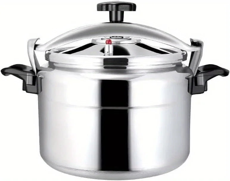 Silver-Tone Pressure Cooker Set – 1.32 Gallon & 2.38 Gallon Sizes | Aluminum Protective Inner Pot | Includes Steamer Insert & Multi-Use Cooking Pot | Stylish Kitchen Essential for Everyday Meals