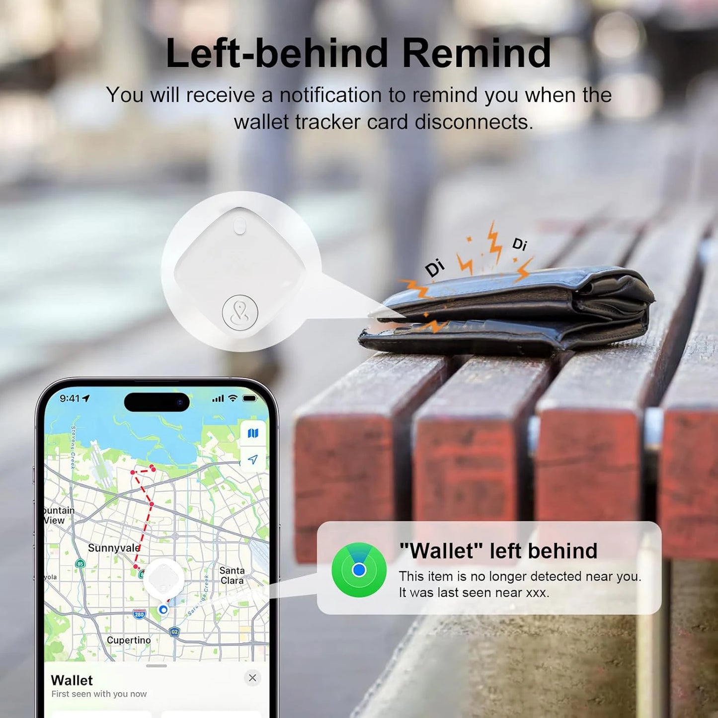 F1 Tracker Works with Apple Find My-MFi Certified Item Locator for Keys, Luggage, Wallet & Backpacks, No App Required, iOS Only