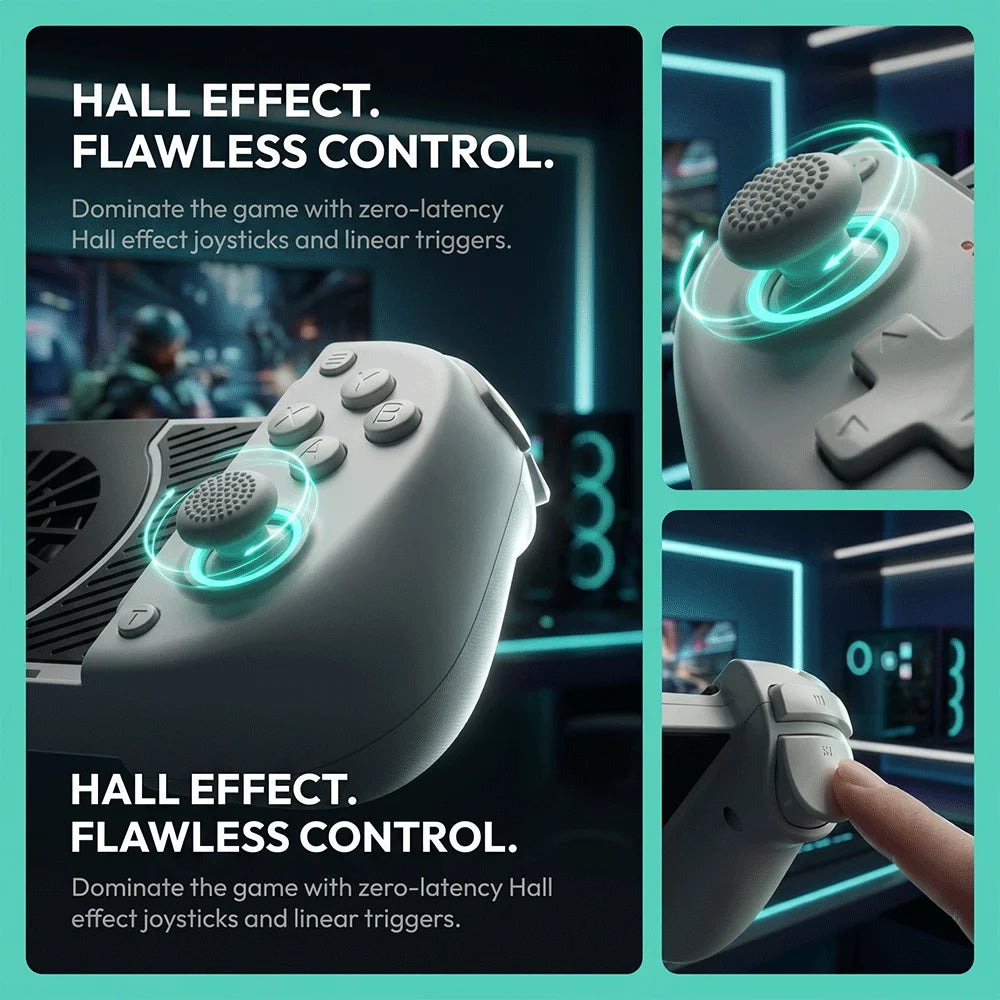 Wireless Gaming Controller–Telescopic Mobile Controller with Cooling Fan,Turbo&Adjustable Vibration,for Android/Switch/PC