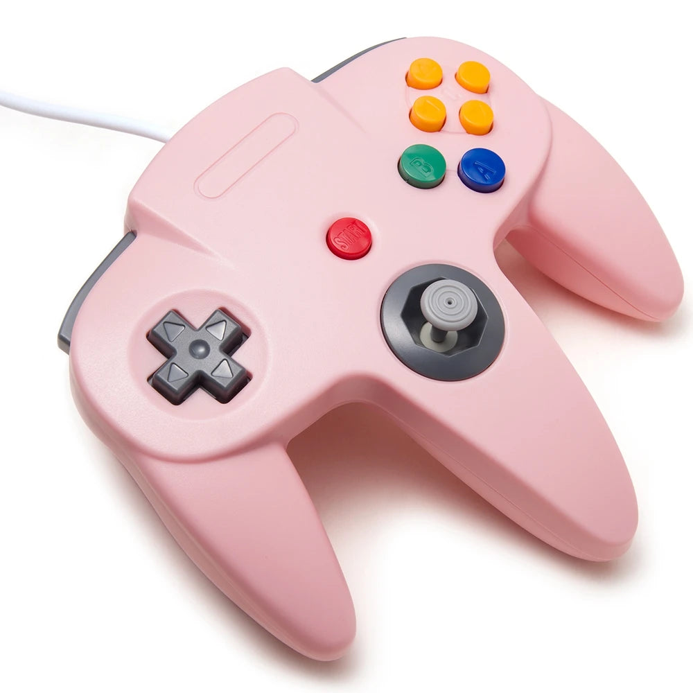 Classic N64 Controller Retro Wired Gamepad Joystick, Replacement for N64 Console Video Game System Play Games