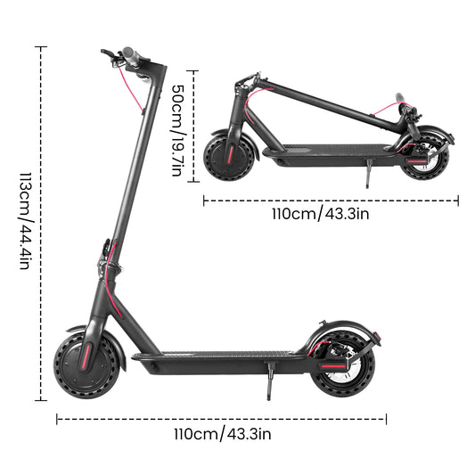 Electric Scooter 350W 19mph Smart APP Foldable E Scooter 8.5inch tire Folding Electric Scooter Long Range for Adult Teen