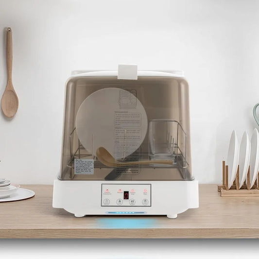 Portable Countertop Dishwasher with 6L 1.59Gal Water Tank 110V 800W Multifunctional Mini Dishwasher 360 Rotating Spray 3 Washing