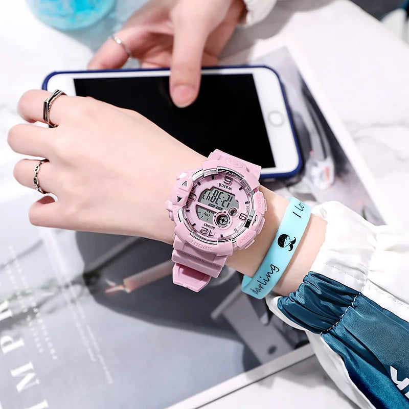 Electronic watch, unicorn junior high school student outdoor sports luminous electronic watch
