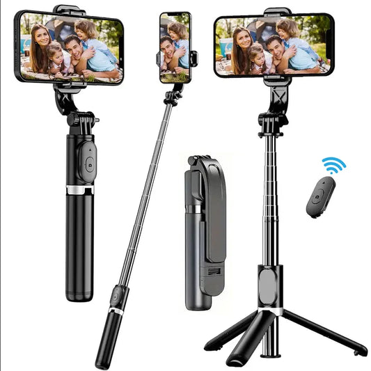 C01 Telescopic Selfie Stick Tripod Monopod Stand Mobile Phone Support Wireless Gimbal Stabilizer For iPhone Android Holder