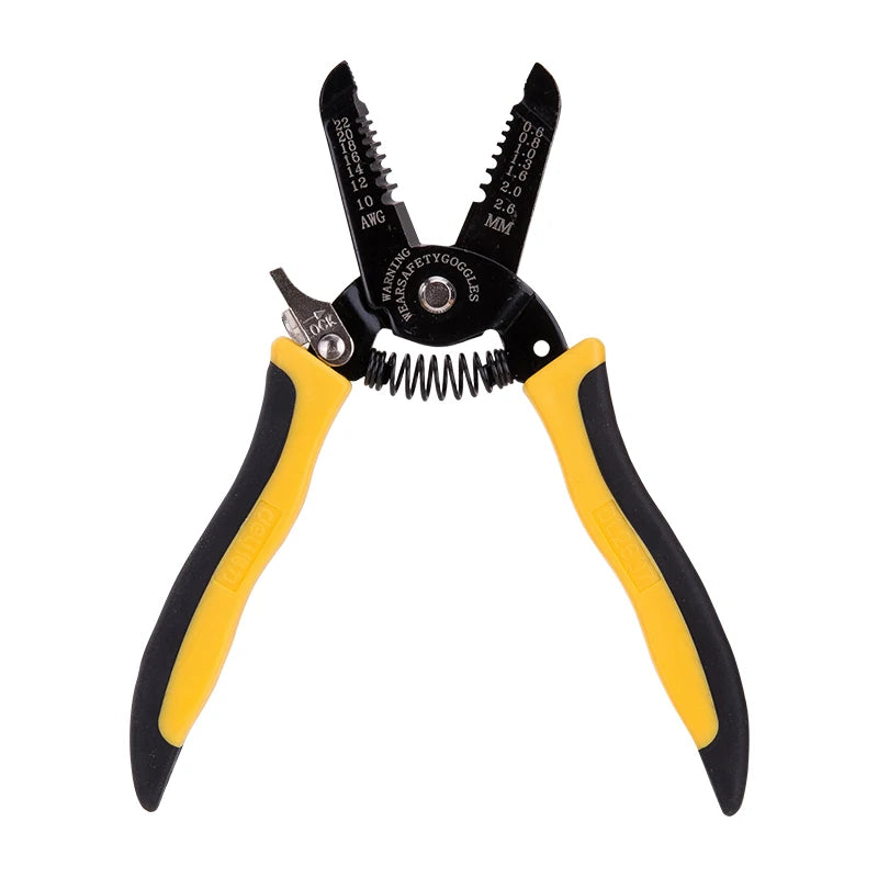 7in Wire Stripper for 0.6-2.6mm Harnesses, Precision Cutting Tool with Comfortable Grip, Ideal for Electrical
