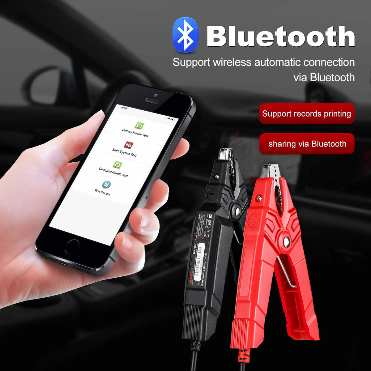 X431 BST360 Bluetooth Battery Tester Used with X-431 PRO GT, X-431 PRO V4.0, X-431 PRO3 V4.0, X-431 PRO5, X-431 PAD V