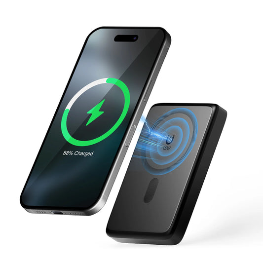 Magnetic Wireless Charger Station 15W Fast Charging Multi-Device Lightweight Portable For IPhone 17 16 15 14 13 Samsung AirPods