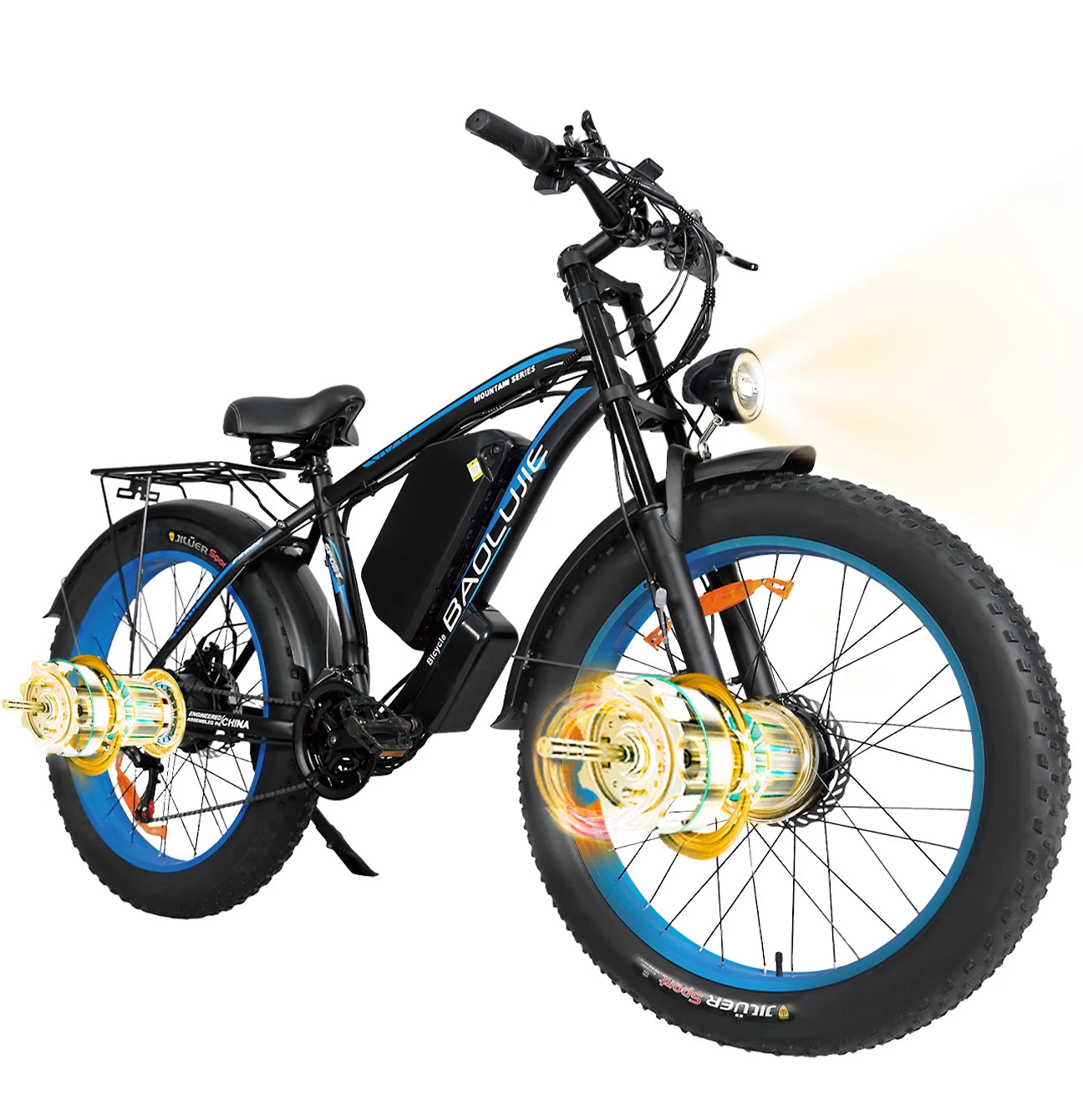 DM01 2000W Moto Electric Bicycle 60V30AH Battery Color Display 42 MPH E Bike UL2849