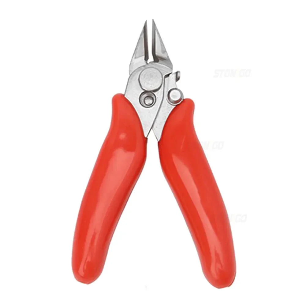 3.5 Inch Mini Micro Diagonal Pliers Wire Cutters Precision Flush Cutter Stainless Steel Trimming Shears End Cutting Nippers for Electronics Jewelry Making DIY Craft Bead Wire Hand Tool