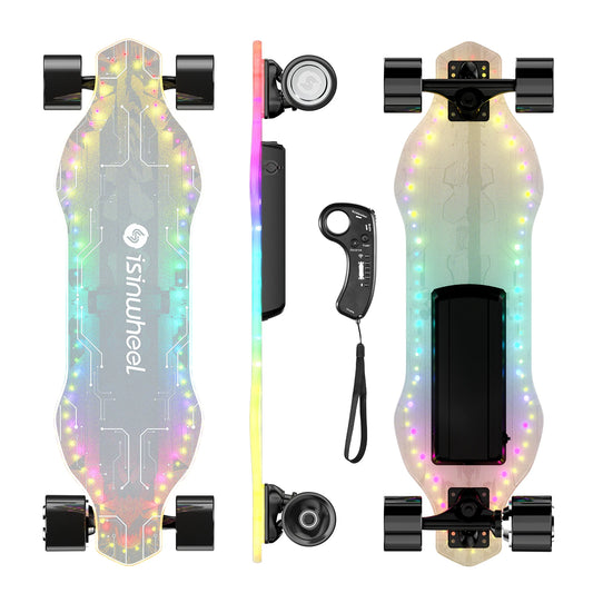 V6 Pro Electric Skateboard 25.3V 4.5Ah Battery 500W Motor 74*51MM Four wheels E-skateboard E-scooter - with remote control