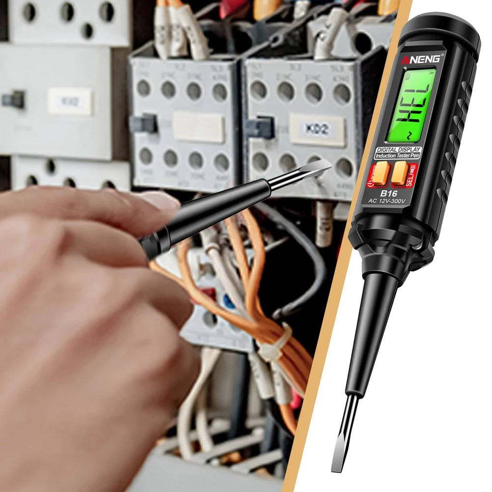 AC 12V-300V Non-Contact Voltage Detector Digital Electrical Pen Smart Induction Test Pen Voltage Test Pen Live Wire Test