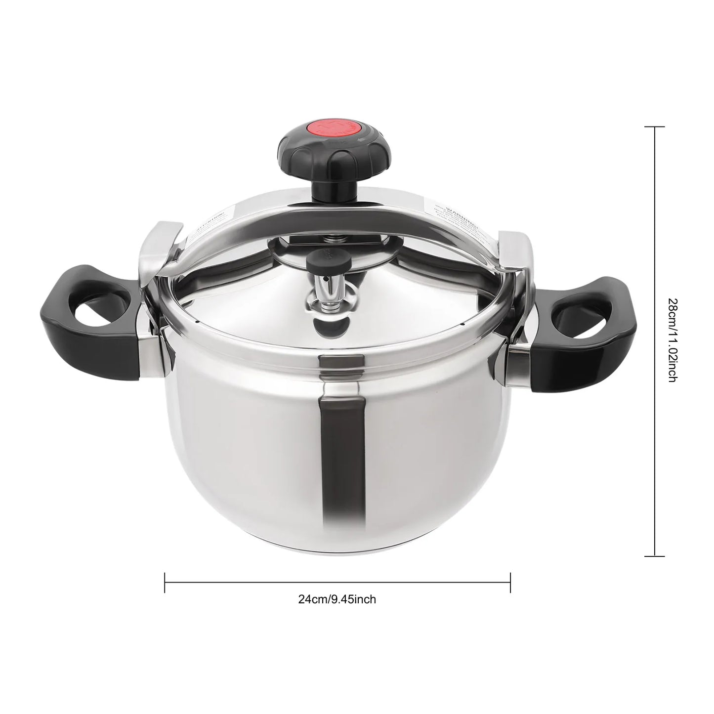 Commercial 7L Pressure Cooker, 201 Stainless Steel Heavy Duty Cooking Pot, Fast CookingRestaurant Grade Pressure Pot