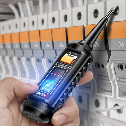 24-250V Induction Test Pen Highlight Color Light Electrician Screwdriver NCV DC Detection Tester Pocket Tester Pen Testing Tools