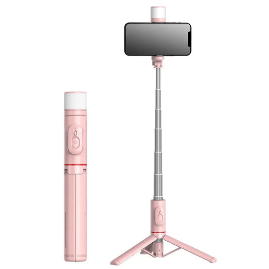 Wireless Bluetooth Handheld Selfie Stick Tripod – Extendable Monopod with Remote, for Huawei, iPhone 17, Xiaomi Phone Live
