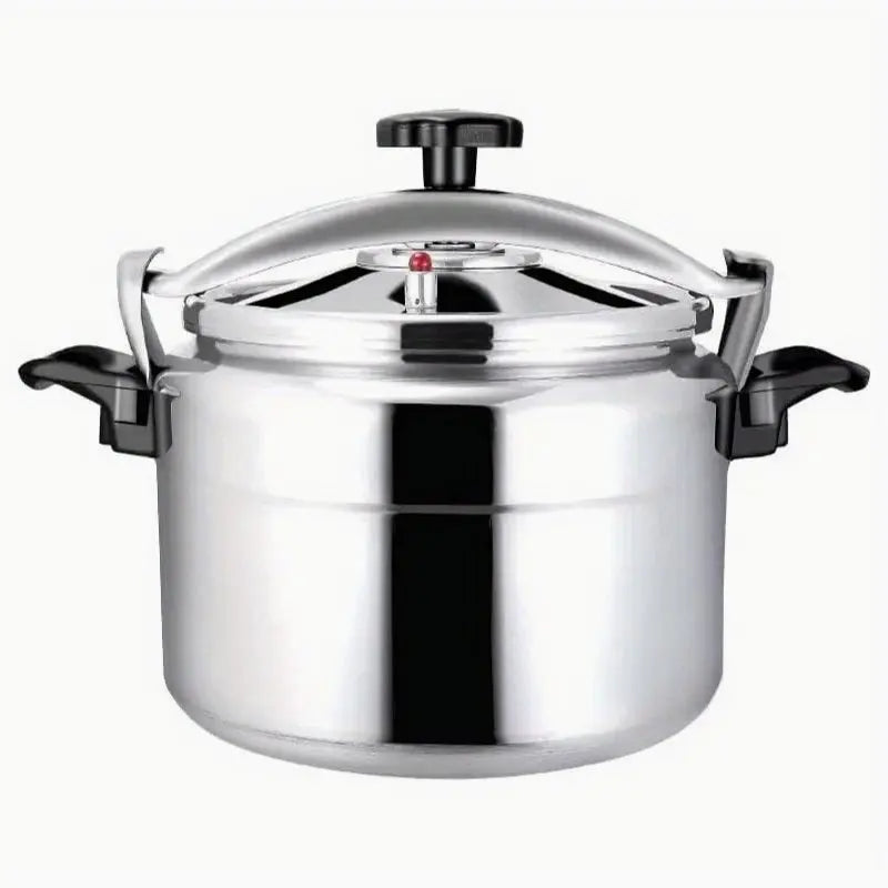 Silver-Tone Pressure Cooker Set – 1.32 Gallon & 2.38 Gallon Sizes | Aluminum Protective Inner Pot | Includes Steamer Insert & Multi-Use Cooking Pot | Stylish Kitchen Essential for Everyday Meals