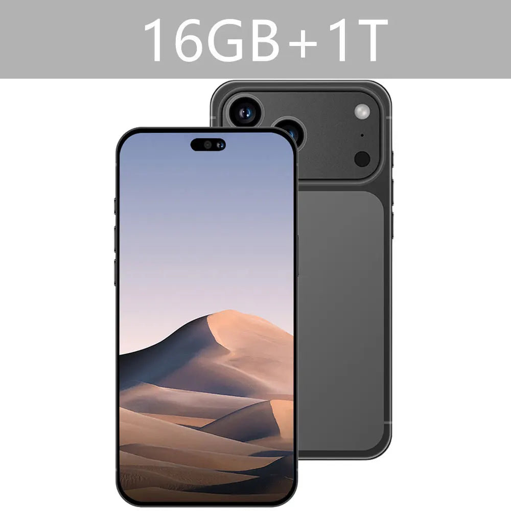 2026 NEW i17 Pro Max 5G Dual Card 8000mAh Battery 7.3HD Global Edition Original Cheap Smart Android Facial Recognition Function