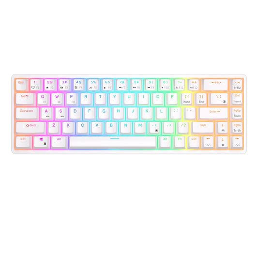 Royal Kludge RK837 Mechanical Keyboard 68 Keys 65% Compact 2.4G Wireless Bluetooth Gamer Keyboard RGB Backlight Hot Swappable