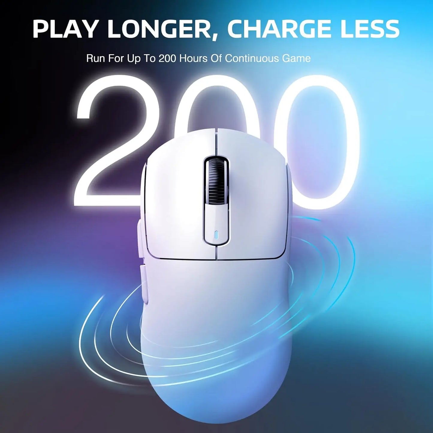 X3 Wireless Gaming Mouse,49g Ergonomic PC Mouse,Triple Modes PAW3395 26K DPI Optical Sensor