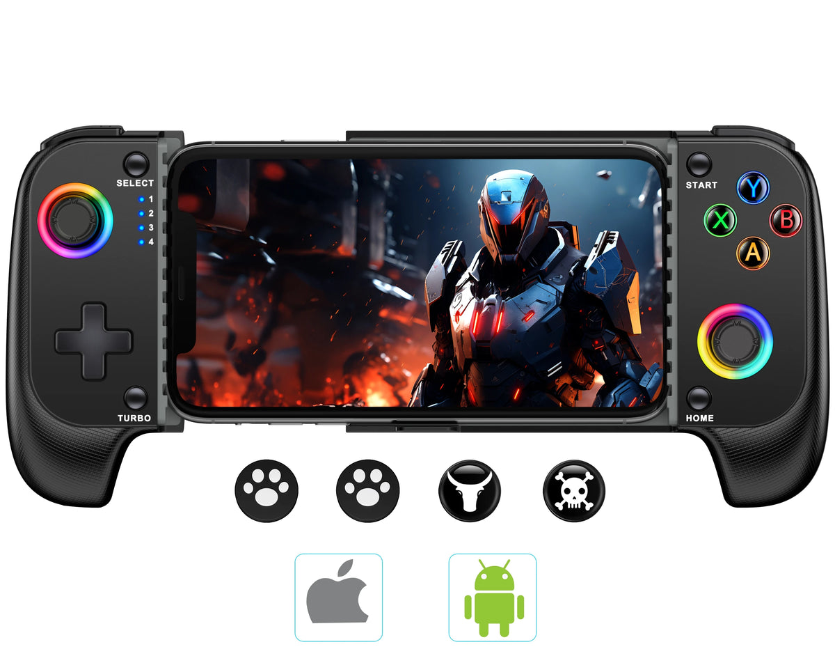 MC102 Telescopic Mobile Phone Gamepad For Apple IOS Android COD Wireless Bluetooth Phone Game Controller Joystick