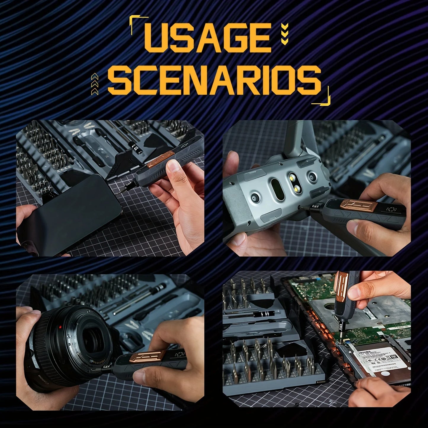 Precision Screwdriver Set, Stylish, Magnetic Repair Kit, Suitable For Laptop, Mobile Phones, Household Appliances, Glasses, Etc.