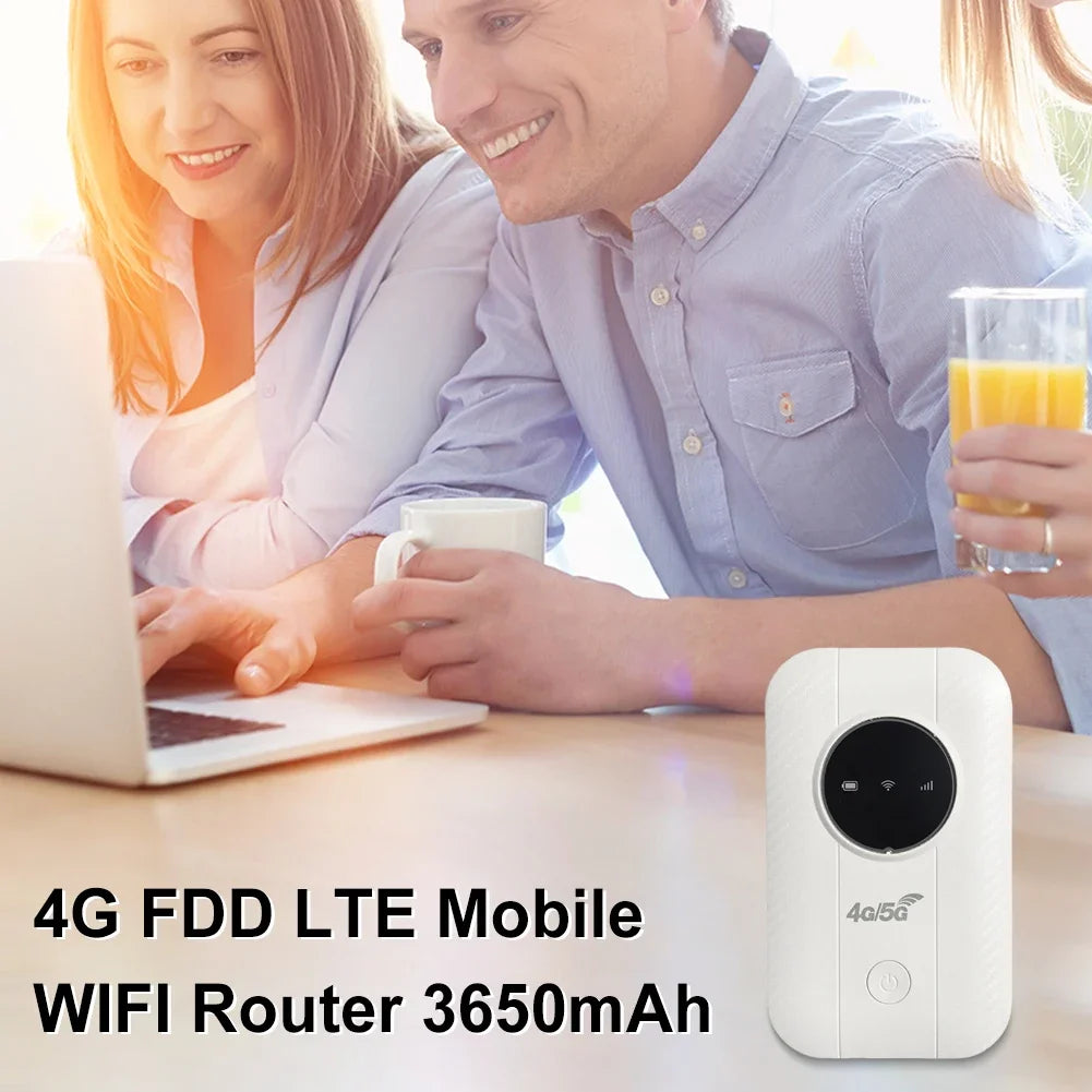 150Mbps 4G LTE Wireless Router Portable Wi-Fi Hotspot 3600mAh Wide Coverage 4G Sim Card Pocket Wi-Fi Router Wireless