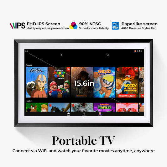 15.6 Inch Smart Display Canvas touchscreen Google Calendar & Home Hub & Assistant Smart TV