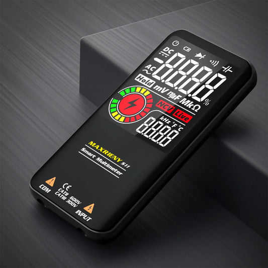 Smart Digital Multimeter USB Rechargeable True RMS EBTN DC AC Voltage Capacitance Ohm Diode NCV Hz Live Wire Tester