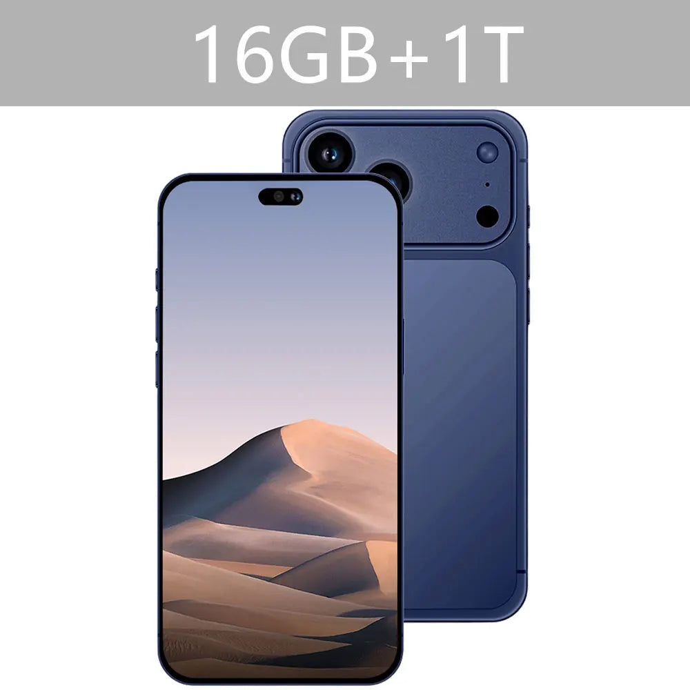 2026 NEW i17 Pro Max 5G Dual Card 8000mAh Battery 7.3HD Global Edition Original Cheap Smart Android Facial Recognition Function