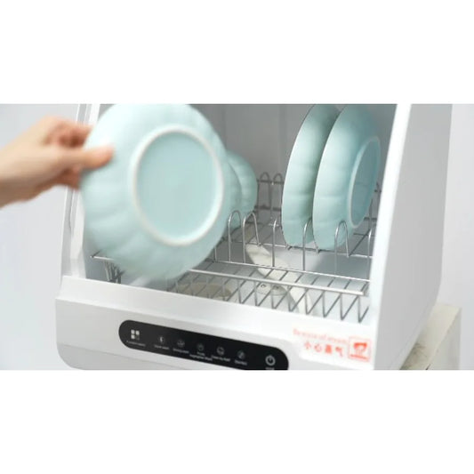 800W Mini Countertop Dishwasher Compact Dishwashers 5 Wash Programs Air-Dry Function Portable Dishwasher for Apartments