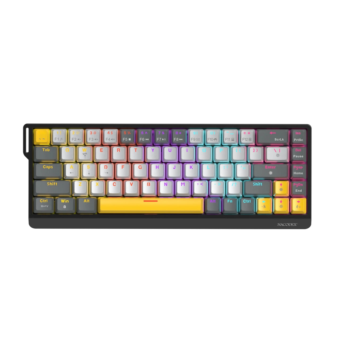 NK68 V2 Wired Mechanical Gaming Keyboard, Red Switch, Full Hot-Swappable, RGB Streamer Light, 68 Keys for Gaming & Office