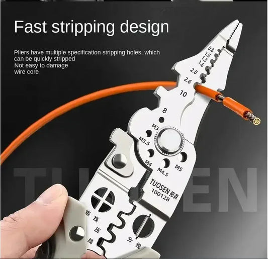 Multi Functional Electrician Pliers For Wire Splitting And Stripping, Specialized For Electricians