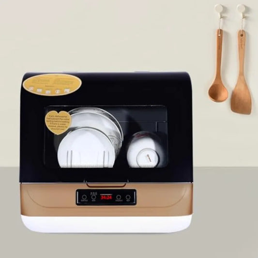 Compact Portable Countertop Dishwasher with BuiltIn 5L Water Tank and Filter for Apartments RVs 3 Wash Modes 360 StreakFree Dee