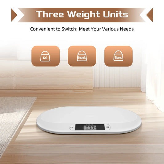 Infant Weighing Scale for Toddlers, Digital Baby Scale, Multifunctional Newborn Baby Scale, Pet Scale for Cats and Dogs