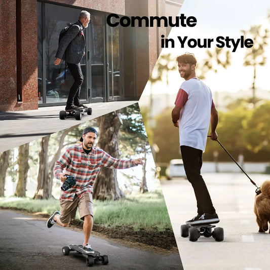 V8 Adult Electric Scooter 37V 5Ah Battery 600W*2 Dual Motor f-road wheels E-skateboard