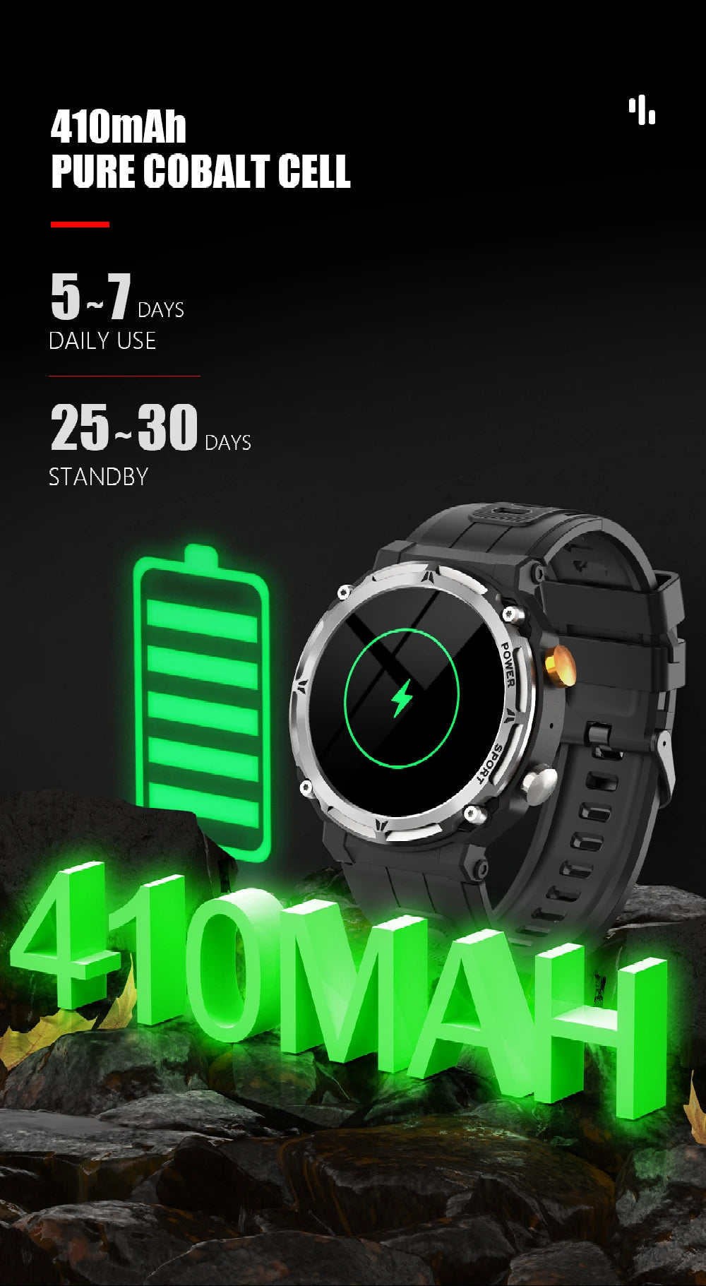 Smart Watch 1.39" Fitness Trackers With Sleep Monitor,1ATM Deep Waterproof,Long battery life,for iPhone and Android