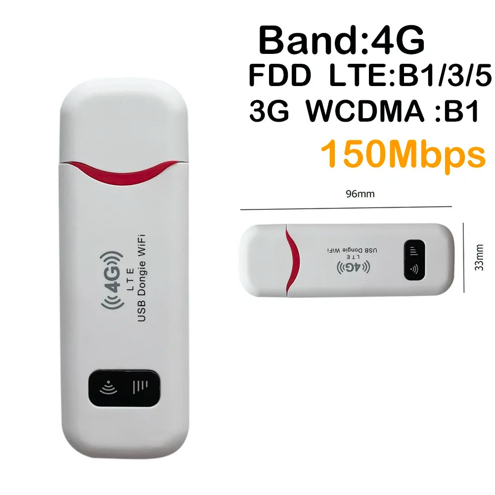 150Mbps 4G LTE Wireless Router Portable Wi-Fi Hotspot 3600mAh Wide Coverage 4G Sim Card Pocket Wi-Fi Router Wireless
