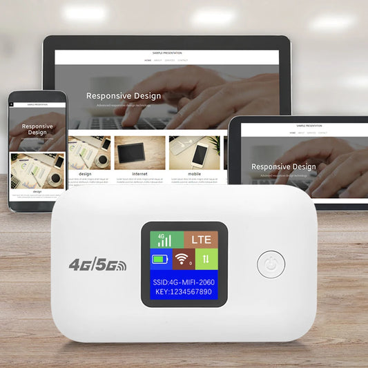 4G/5G Mobile WIFI Router 150Mbps 4G LTE Wireless Router 3500mA Portable Pocket MiFi Modem with Sim Card Slot Mobile WiFi Hotspot