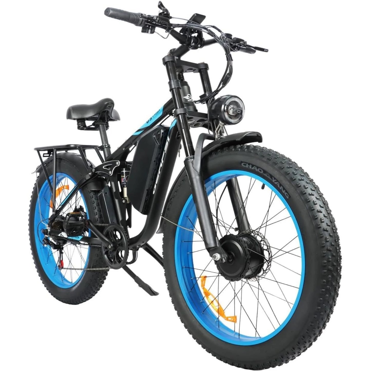 DM01 2000W Moto Electric Bicycle 60V30AH Battery Color Display 42 MPH E Bike UL2849