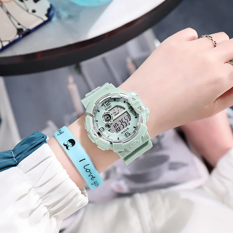Electronic watch, unicorn junior high school student outdoor sports luminous electronic watch