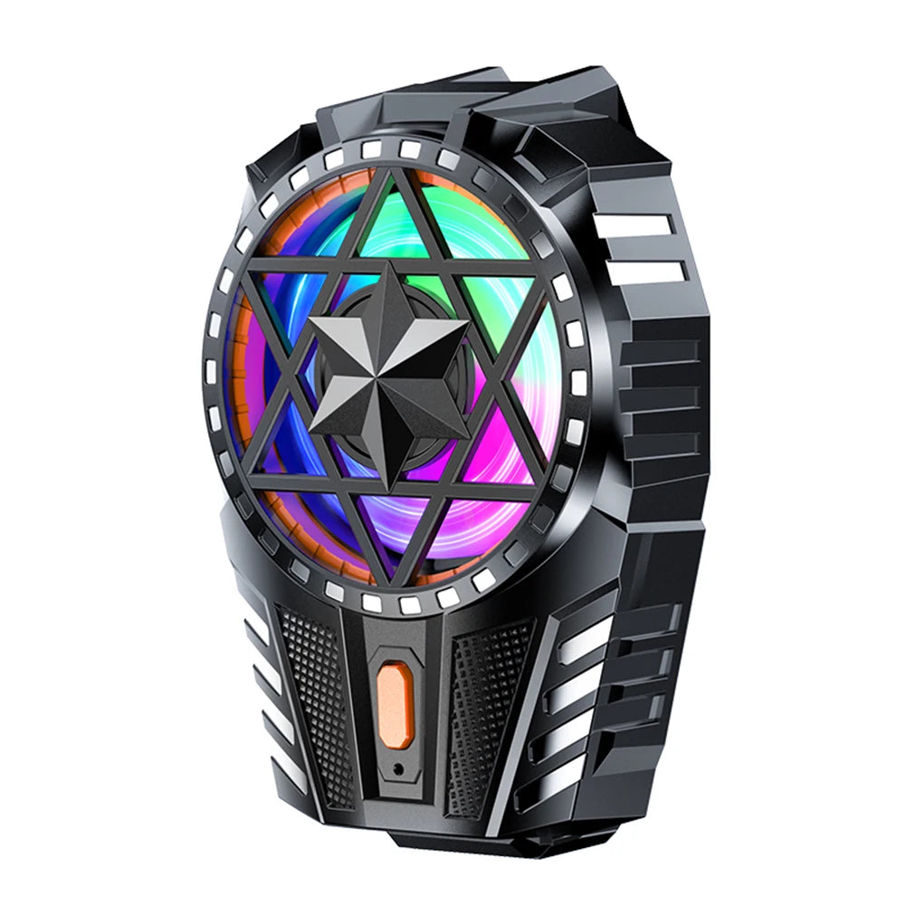 Mobile Phone Radiator Rechargeable Mobile Phone Game Cooler 3 Speed Adjustable Back-Clip Fan Radiator for Phone Tablet Phablet