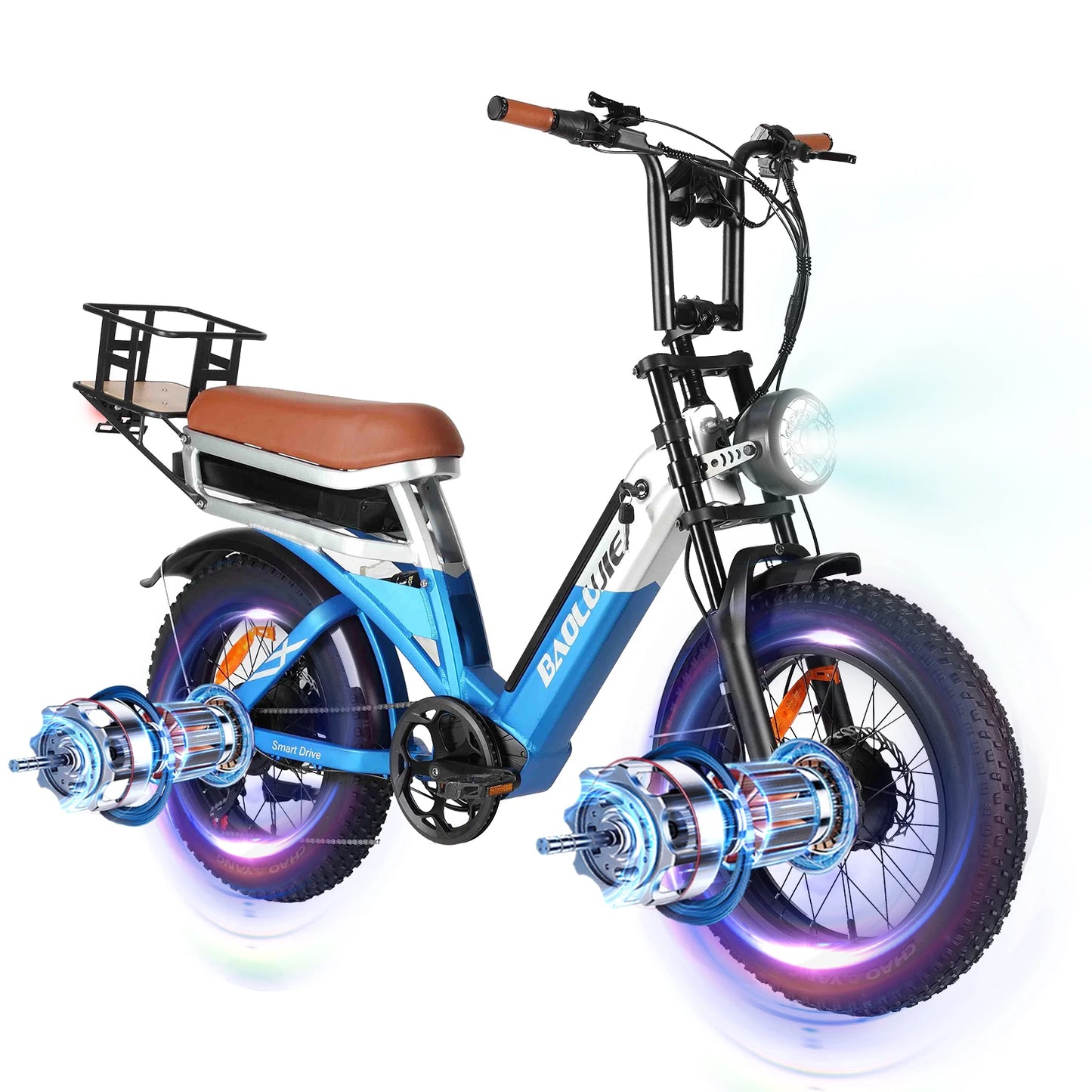DM01 2000W Moto Electric Bicycle 60V30AH Battery Color Display 42 MPH E Bike UL2849