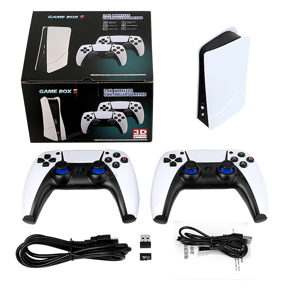 Video Game Console 256GB/128GB/64G 50000 + Retro Games HD TV Game Box 5 Two Gamepads For PS1/PPSPP/MAME Arcade Gaming Stick